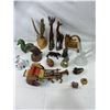 Image 1 : Assorted Wooden, Glass  & Ceramic Animal Decor