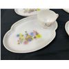 Image 2 : 4 Milk Glass Snack Plate & Cup Sets