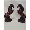 Image 2 : 4 Feng Shui Red Resin Horses