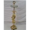 Image 1 : Brass & Marble Like Stand Ashtray With Crystals