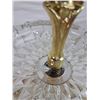 Image 3 : Brass & Marble Like Stand Ashtray With Crystals