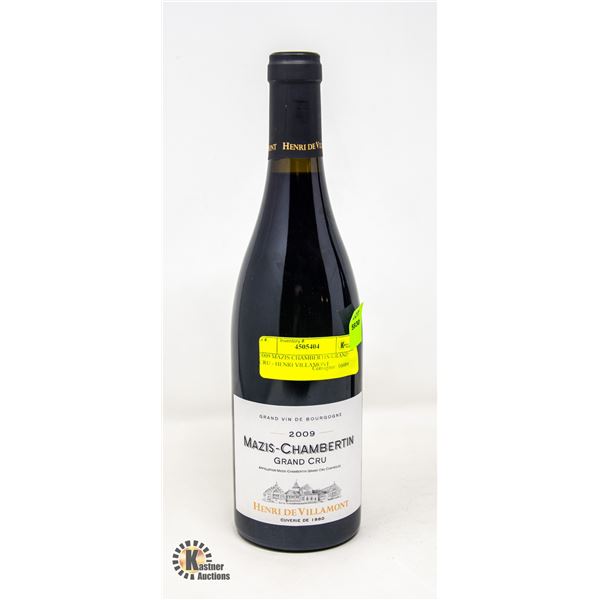 2009 MAZIS CHAMBERTIN GRAND CRU - HENRI VILLAMONT RETAIL $223