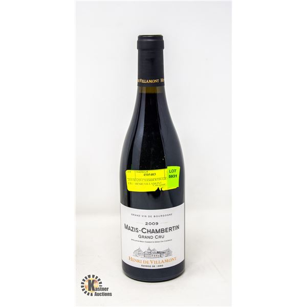 2009 MAZIS CHAMBERTIN GRAND CRU - HENRI VILLAMONT RETAIL $223