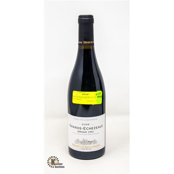 2009 GRANDS ECHEZEAUX - HENRI VILLAMONT  RETAIL $401