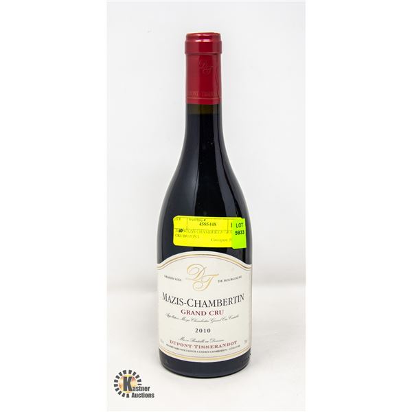 2010 MAZIS CHAMBERTIN GRAND CRU DUPONT  RETAIL $412