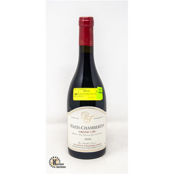 2010 MAZIS CHAMBERTIN GRAND CRU DUPONT RETAIL $412