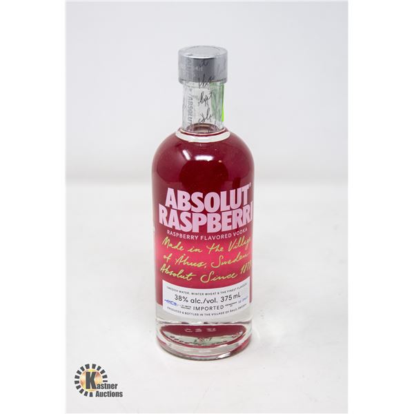 ABSOLUT RASPBERRY VODKA 38% 375ML