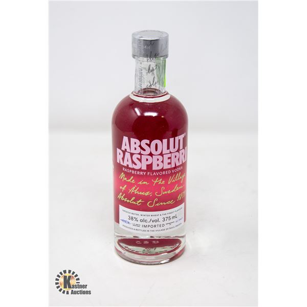 ABSOLUT RASPBERRY VODKA 38% 375ML