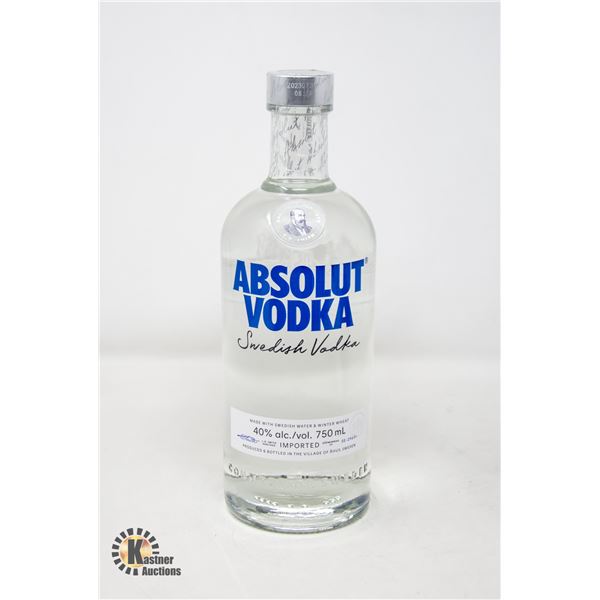 ABSOLUT VODKA 40% 750ML