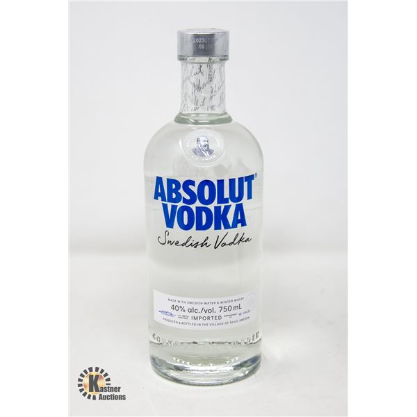 ABSOLUT VODKA 40% 750ML