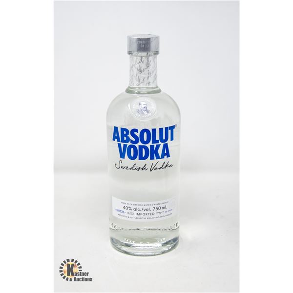 ABSOLUTE VODKA 40% 750ML