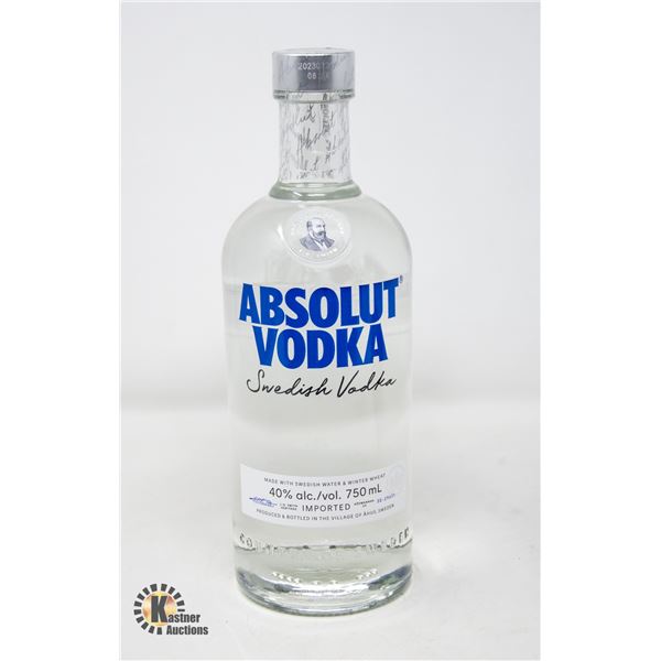 ABSOLUTE VODKA 40% 750ML
