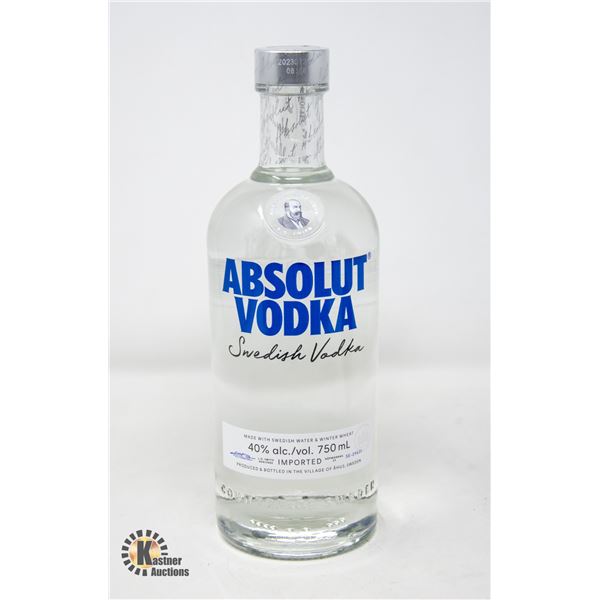 ABSOLUTE VODKA 40% 750ML