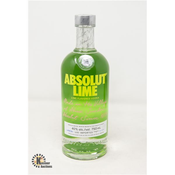 ABSOLUT LIME VODKA 750ML 40%