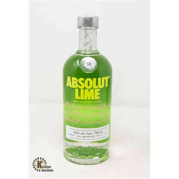 ABSOLUT LIME VODKA 750ML 40%