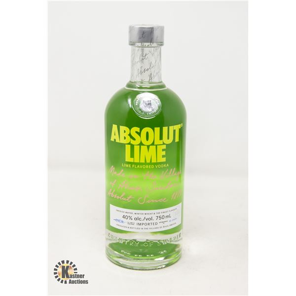 ABSOLUT LIME VODKA 750ML 40%