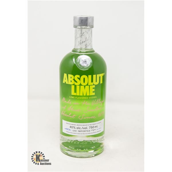 ABSOLUT LIME VODKA 750ML 40%