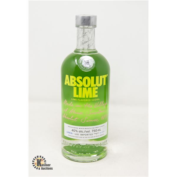 ABSOLUT LIME VODKA 750ML 40%