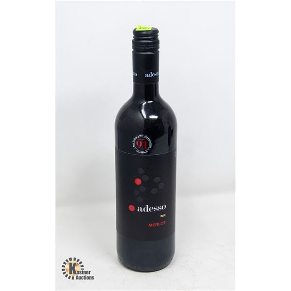 2020 ADESSO MERLOT 750ML 12%