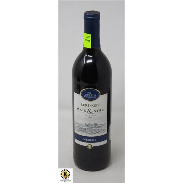 BERINGER MERLOT 750ML 12.5%