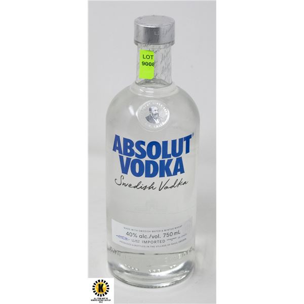 ABSOLUT VODKA 40% 750ML