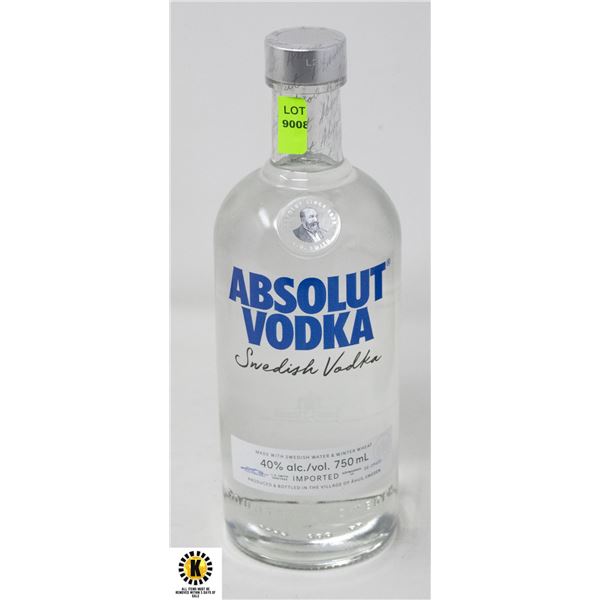ABSOLUT VODKA 40% 750ML