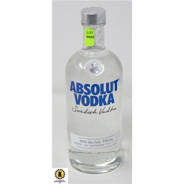 ABSOLUT VODKA 40% 750ML