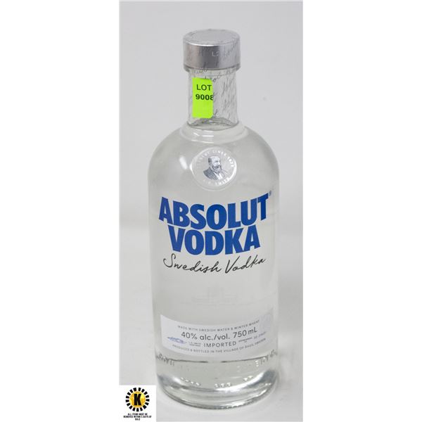 ABSOLUT VODKA 40% 750ML