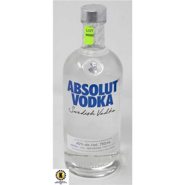 ABSOLUT VODKA 40% 750ML