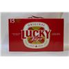 Image 1 : CASE OF 15 CANS LUCKY LAGER 5%
