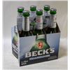Image 1 : CASE OF 6 BOTTLES BECKS NON ALCOHOLIC BEER
