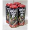 Image 1 : 4 PACK AGAISNT THE GRAIN 35K STOUT BEER 7% 473ML