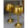 Image 2 : Brass Balancing Scale & 4 Brass Goblets
