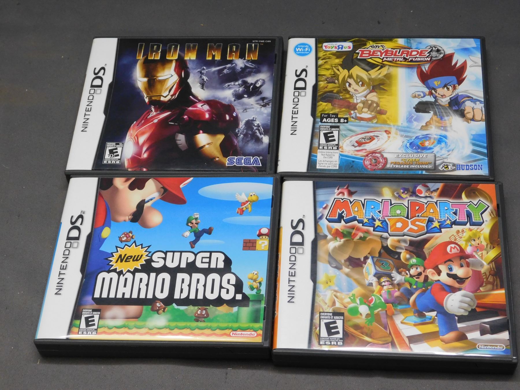 Dc Mario Lot of 4 Nintendo DC Games Super Mario Bros, Mario Party DS, Iron Man ...