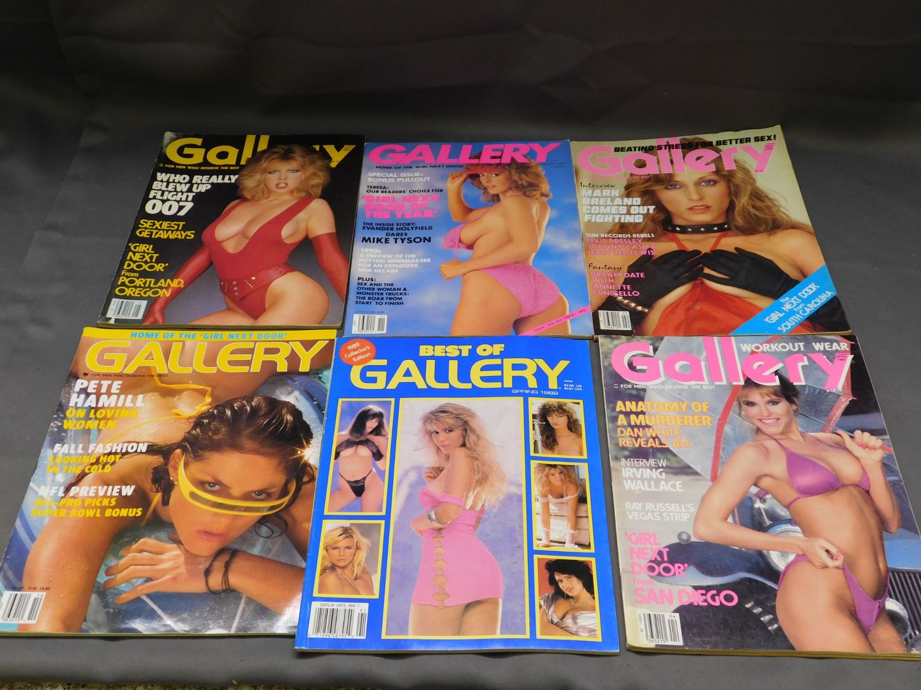Lot of 6 Vintage NSFW 18+ Magazines Gallery 1980s