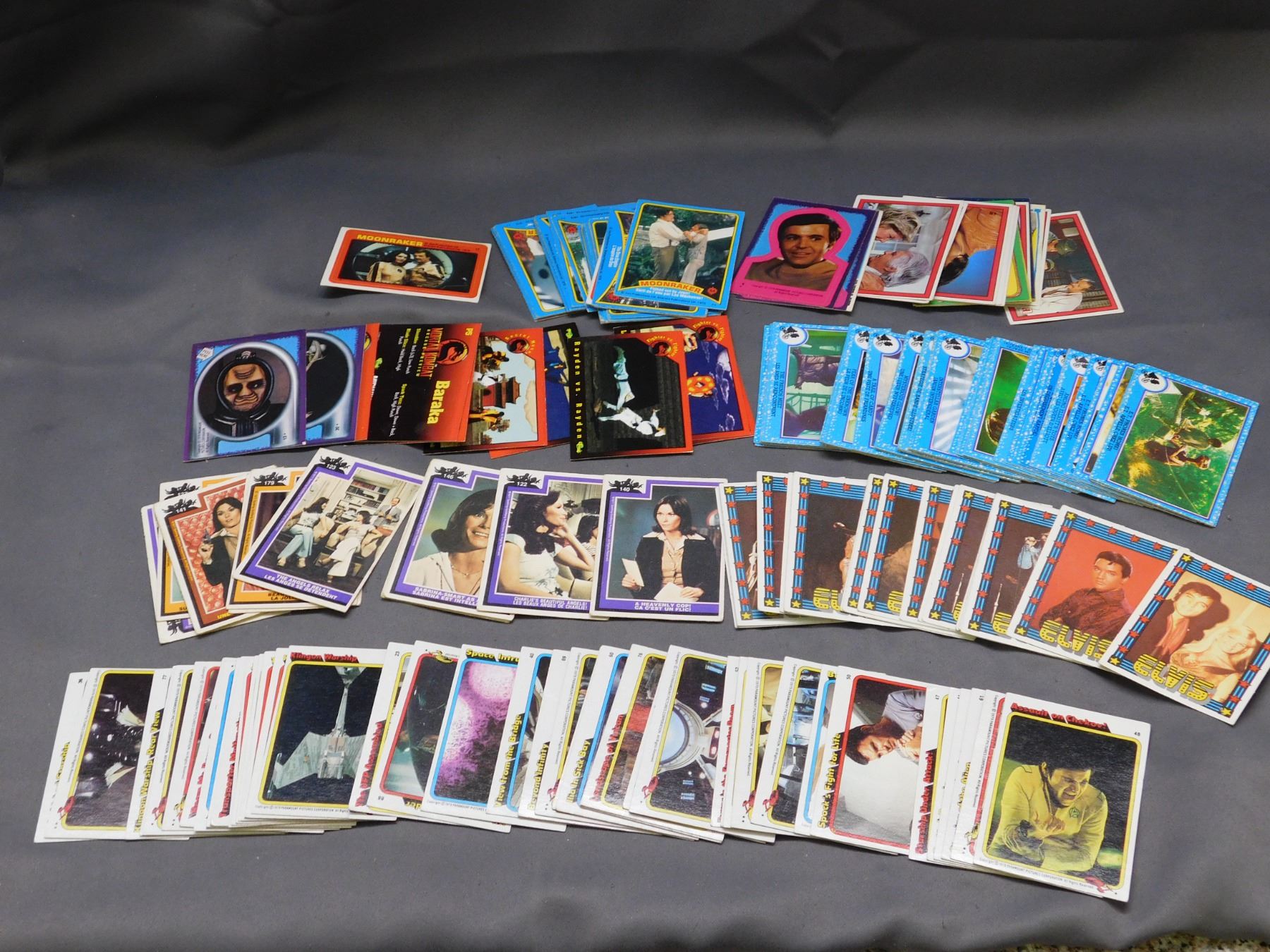 Bundle of Collectible 1970s 80s TV Show / Movie Cards ET, Star Trek ...