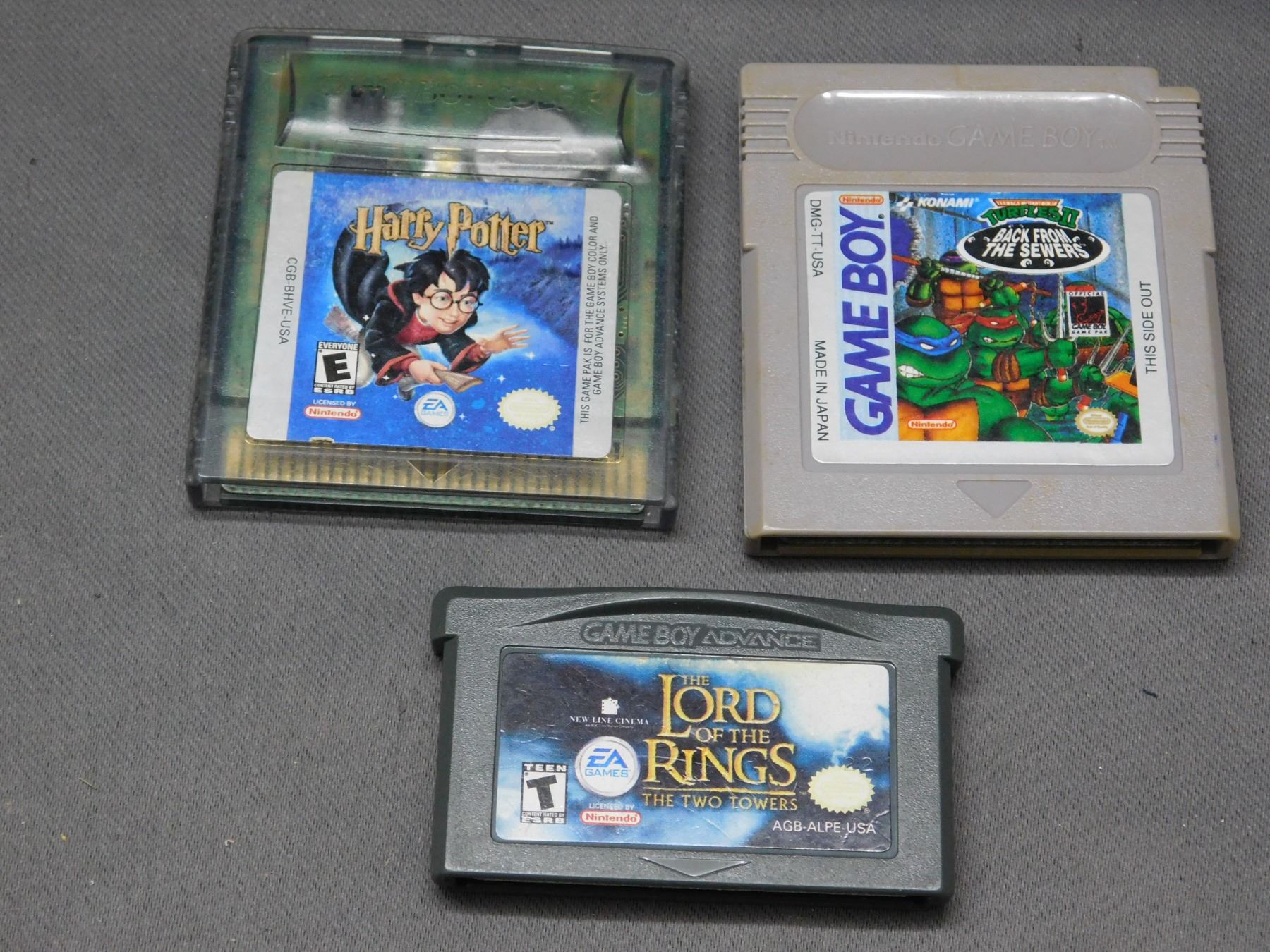 Lot of Gameboy, Gameboy Colour & Gameboy Advance Games LOTR, Harry ...