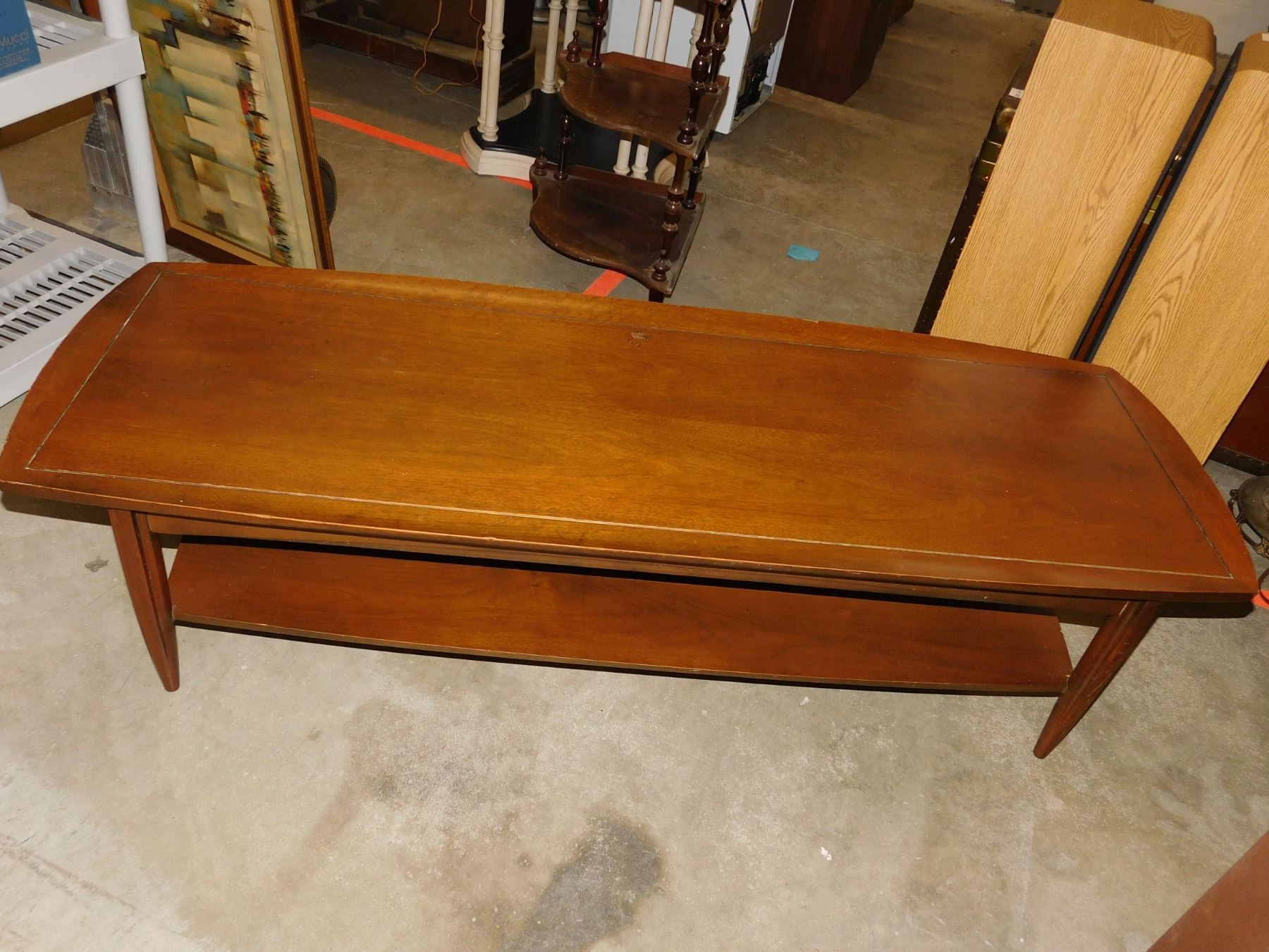MCM Mid Century Modern Walnut Coffee Table
