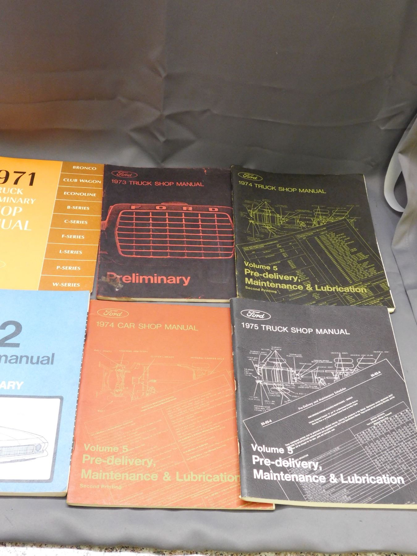 Lot of 10 1960s70s Ford Car and Truck Shop Manuals