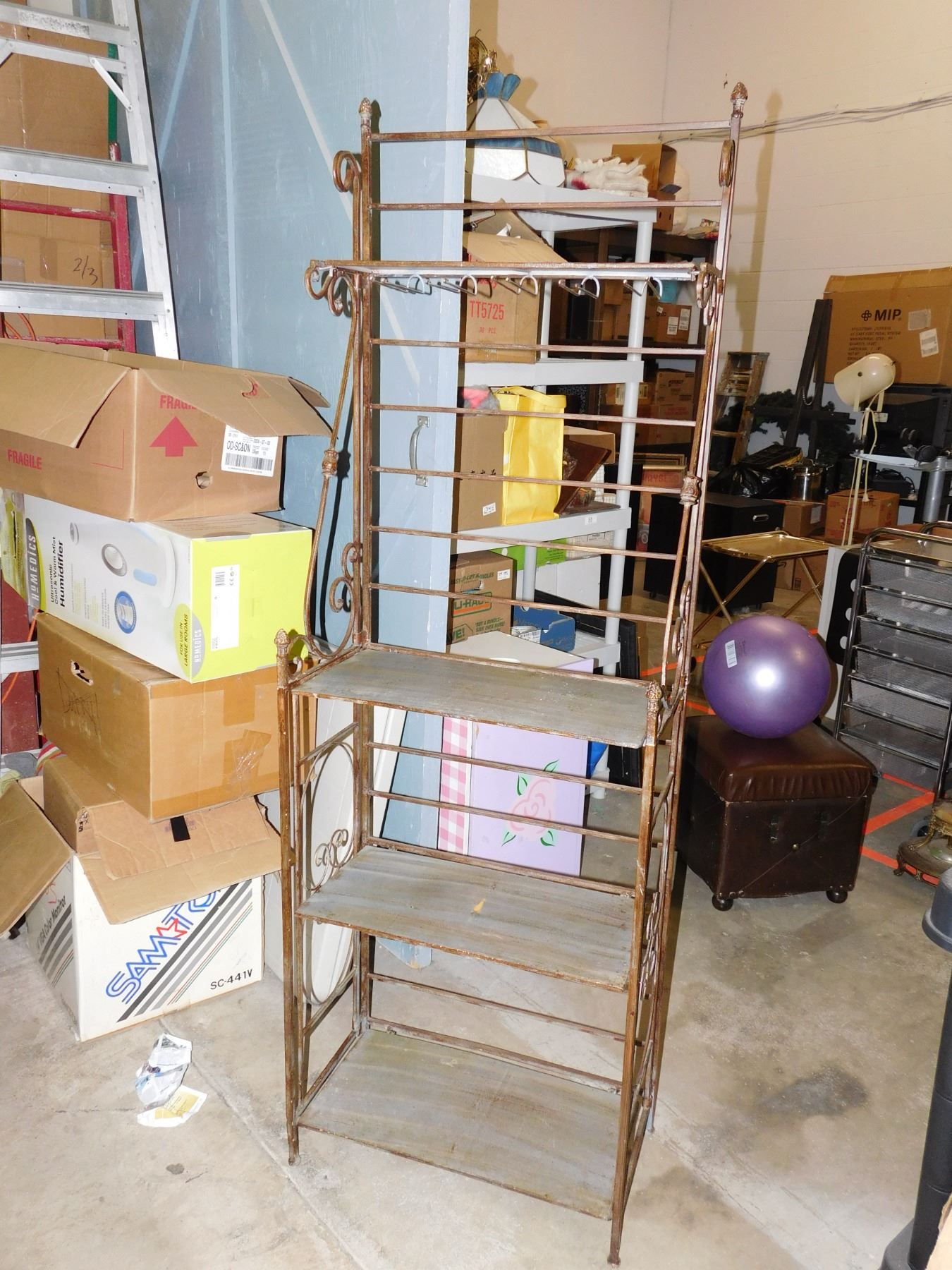 Rod Iron Folding Shelf