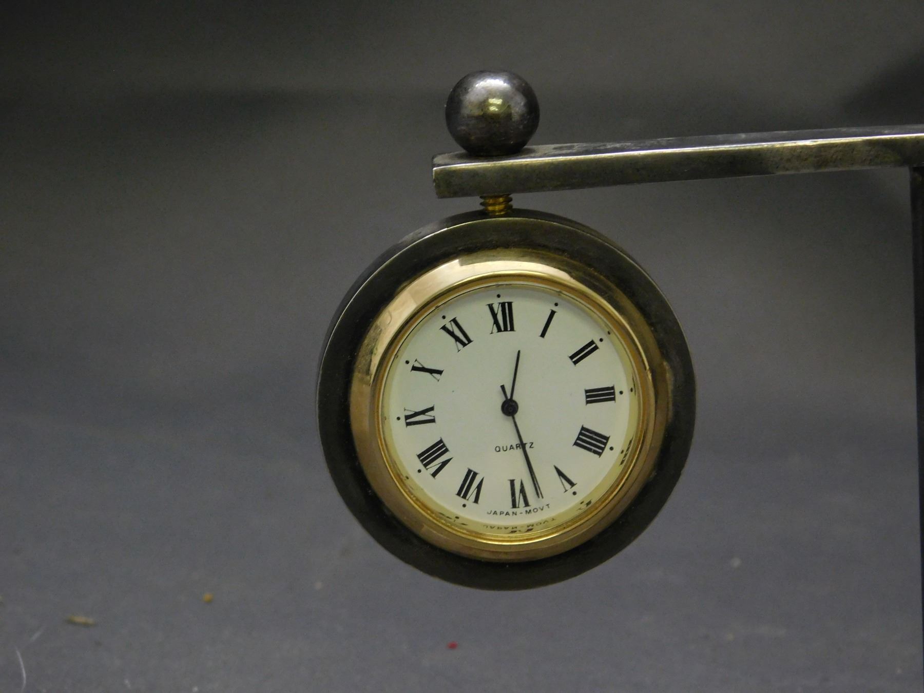 CPR Retirement Watch Desk Clock Silverplate