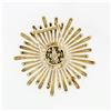 Image 4 : Vintage Retro 14K Gold Peridot & Diamond Cluster Radiating Spray Flower Brooch