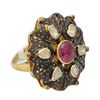 Image 2 : 1.95 ctw Ruby and 0.71 ctw Diamond Ring
