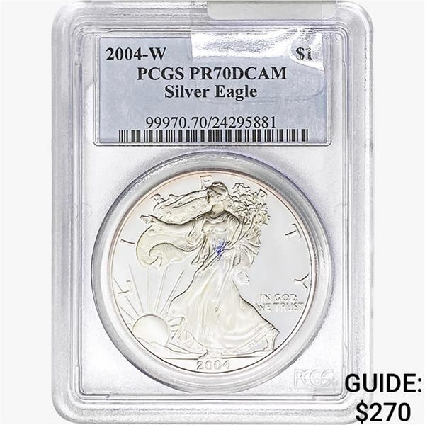 2004-W Silver Eagle PCGS PR70 DCAM