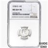 Image 1 : 1938-D Mercury Silver Dime NGC MS66+ FB