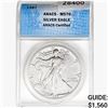 1987 Silver Eagle ANACS MS70