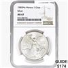 1985Mo 1oz. Silver Mexicanos Onza NGC MS67