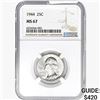 Image 1 : 1944 Washington Silver Quarter NGC MS67