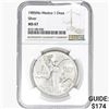 1985Mo 1oz. Silver Mexicanos Onza NGC MS67