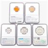 Image 2 : [5] 1951 Varied Coinage Set NGC PF